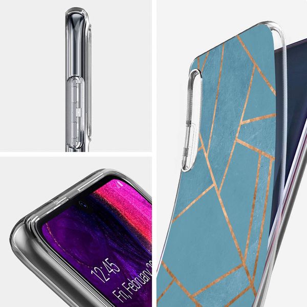 imoshion Design Hülle für das Samsung Galaxy A50 / A30s - Blue Graphic