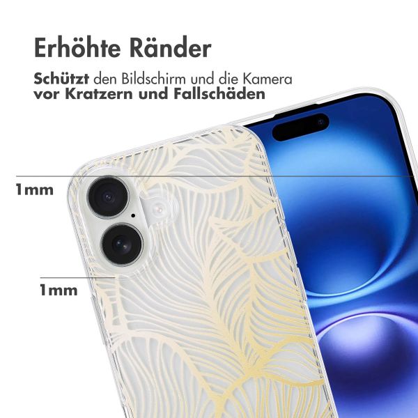 imoshion Design Hülle für das iPhone 16 - Golden Leaves