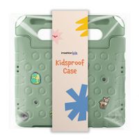 imoshion Kindersichere Schutzhülle mit abnehmbaren Ansteckern Apple iPad 11 (2025) 11 Zoll A16 / iPad 10 (2022) 10.9 Zoll - Olive Green