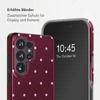 Selencia Vivid Back Cover Samsung Galaxy S26 Ultra - Happy Dots Burgundy