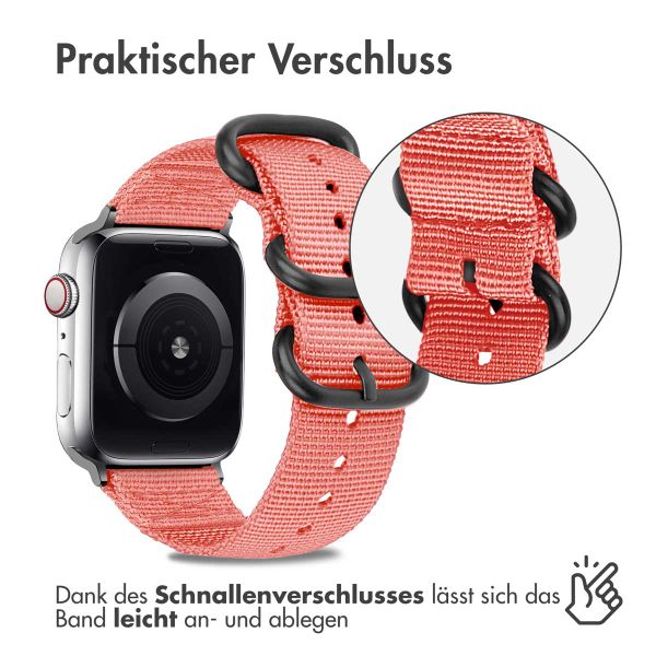 imoshion Nylonarmband für das Apple Watch Series 1-9 / SE - 38/40/41 mm / Series 10 - 42 mm - Rosa