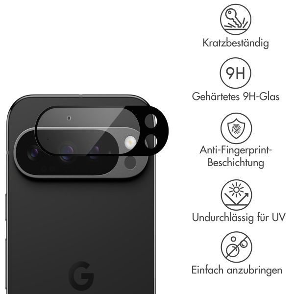 imoshion Kameraprotektor aus Glas 2er-Pack für das Google Pixel 9 Pro - Schwarz