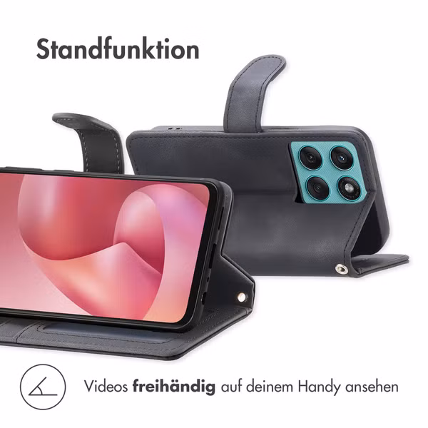 imoshion Klapphülle mit Kordel Motorola Moto G57 Power - Schwarz