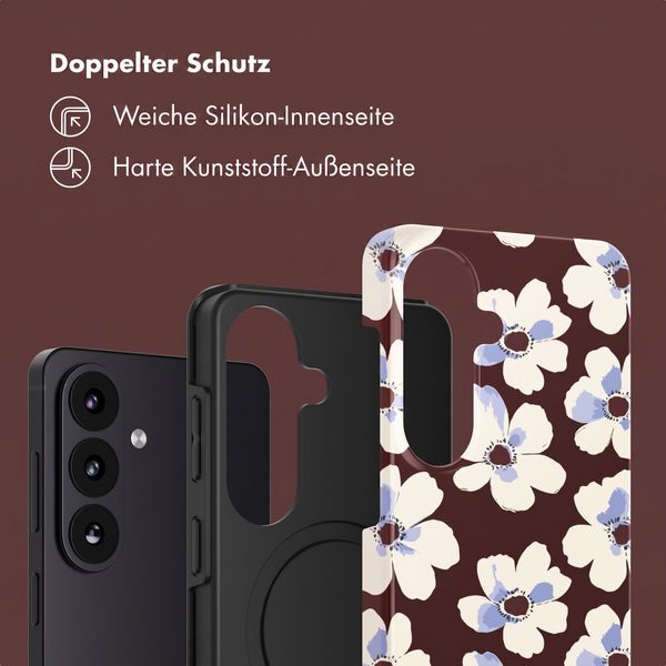 Selencia Vivid Rückabdeckung mit MagSafe Samsung Galaxy S26 FE - Choco Flower Pop