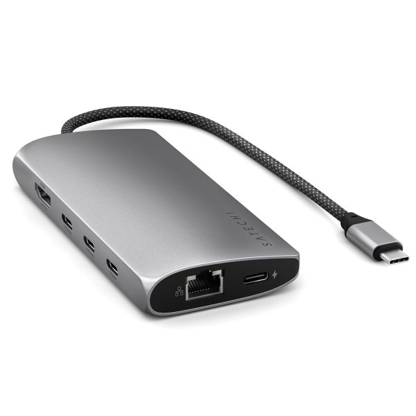 Satechi USB-C-Multiport-Adapter V3 | 8K HDMI mit Ethernet - Space Grau