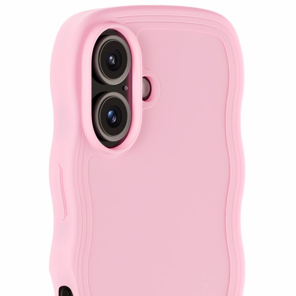 Holdit Wavy Case für das iPhone 16 - Pink