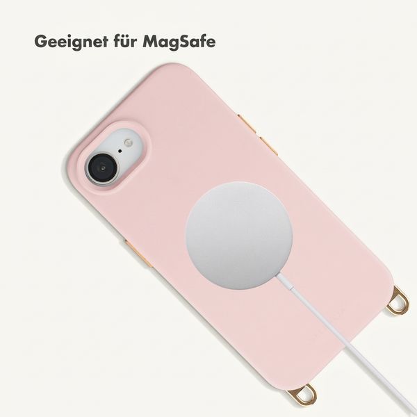 Selencia Rivièra Backcover mit MagSafe mit abnehmbaren Haken Apple iPhone 17e / 16e - Sorbet Pink