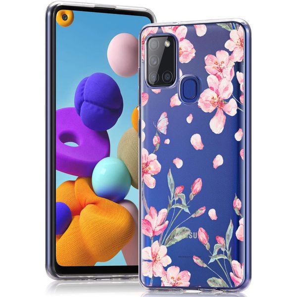 imoshion Design Hülle Samsung Galaxy A21s - Blume - Rosa