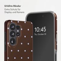 Selencia Vivid Back Cover Samsung Galaxy S26 Ultra - Happy Dots Chocolate