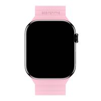 Holdit Silikonarmband Magnet für Apple Watch Series 1 - 11 / SE / Ultra (44/45/46/49 mm) - Pink / Beige