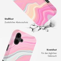 Selencia Vivid Tough Back Cover mit MagSafe für das iPhone 16 - Pastel Lipstick Marble