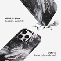 Selencia Vivid Tough Back Cover für das iPhone 14 Pro - Chic Marble Black