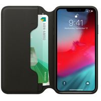 Apple Leather Folio Klapphülle Schwarz für das iPhone Xs Max