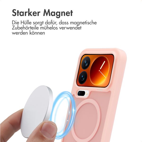 imoshion Color Guard Back Cover mit MagSafe Xiaomi 17 Pro Max - Hellrosa