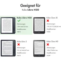 imoshion Slim Hard Case Klapphülle Kobo Libra H2O - Roségold