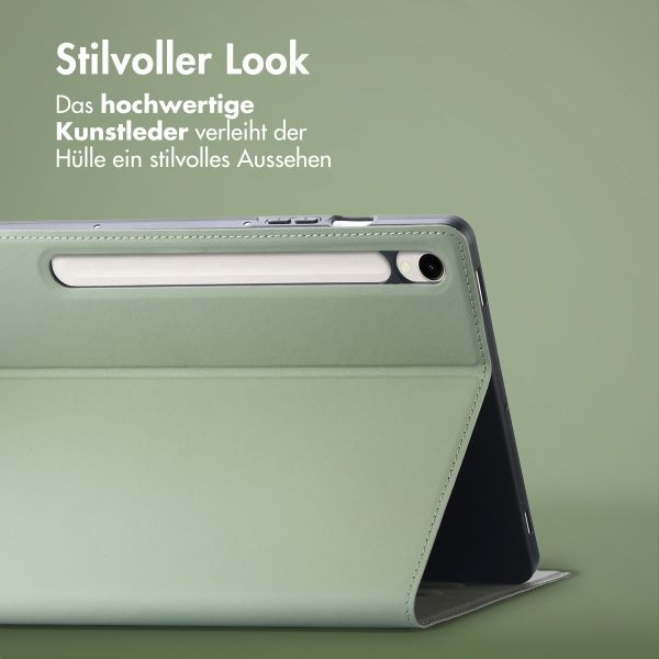 Accezz Classic Tablet Case Samsung Galaxy Tab S10 Ultra / Tab S9 Ultra - Grün