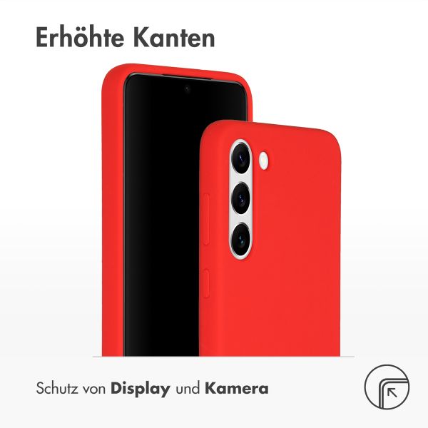 Accezz Liquid Silikoncase für das Samsung Galaxy S23 Plus - Rot