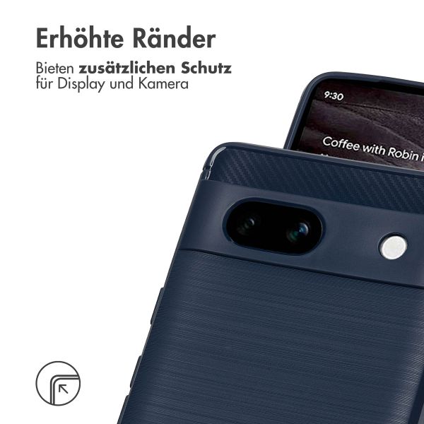 imoshion Brushed Back Cover Google Pixel 7a - Dunkelblau