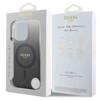 Guess MagSafe IML Glitter Gradient Case Apple iPhone 16 Pro Max - Schwarz