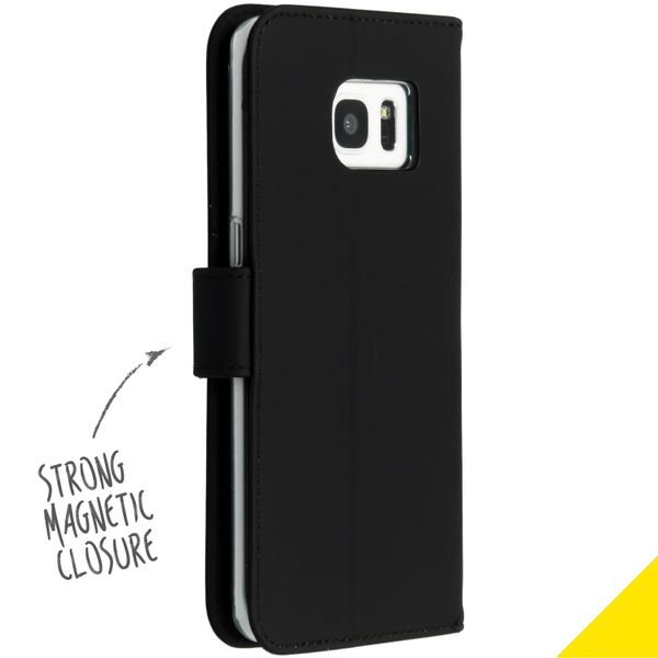 Accezz Wallet TPU Klapphülle Samsung Galaxy S7 Edge - Schwarz