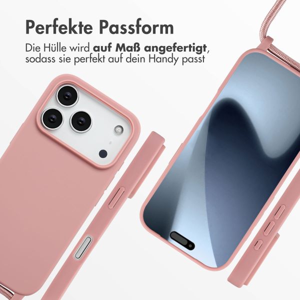 imoshion SilikonHülle mit Band Apple iPhone 17 Pro - Sand Pink