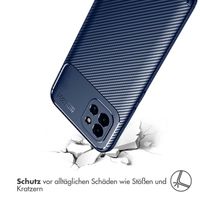 imoshion Carbon-Hülle für das Samsung Galaxy A03 - Blau