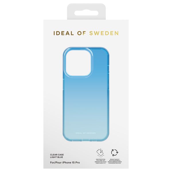 iDeal of Sweden Clear Case für das iPhone 15 Pro - Light Blue