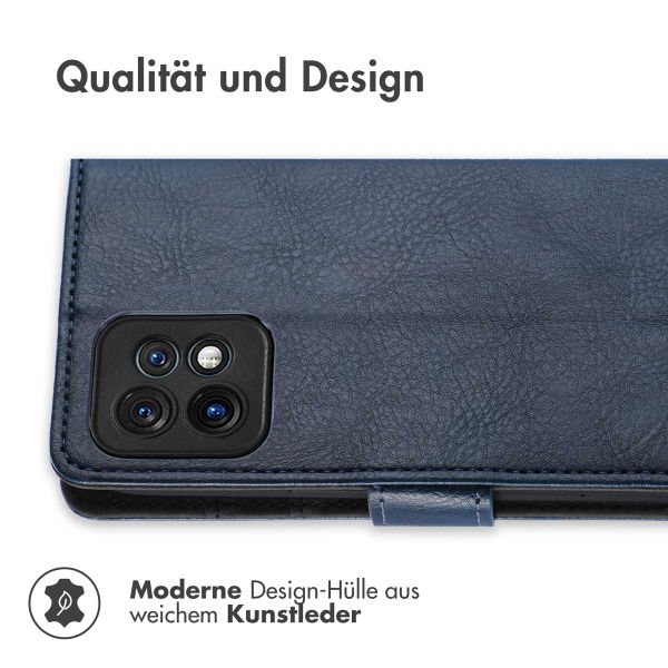 imoshion Luxuriöse Klapphülle Motorola Edge 40 Pro - Dunkelblau