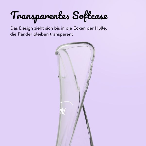 Personalisierte Hülle mit elegantem Herz iPhone SE (2022 / 2020) / 8 / 7 - Transparent