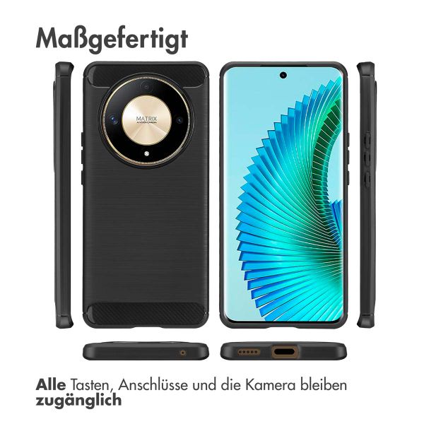 imoshion Brushed Back Cover Honor Magic 6 Lite - Schwarz