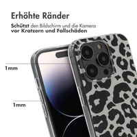 imoshion Design Hülle Apple iPhone 14 Pro - Leopard Transparent