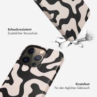 Selencia Vivid Tough Back Cover für das iPhone 13 Pro - Art Wave Black