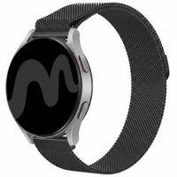 imoshion Magnetisches Milanaise Armband -   Universelle 24 mm Anschluss - Schwarz