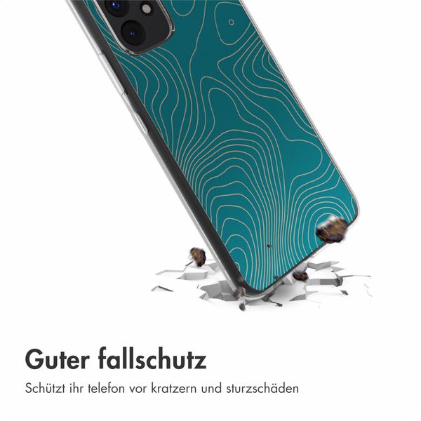 imoshion Design Hülle Samsung Galaxy A53 - Topo Turquoise