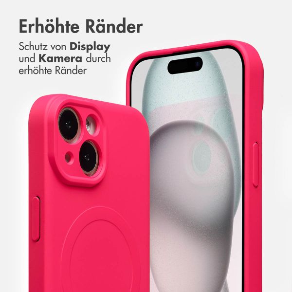 imoshion Color Back Cover mit MagSafe Apple iPhone 15 - Neon Pink