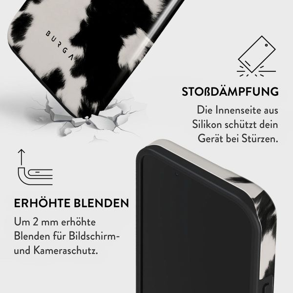 Burga Tough Back Cover für das iPhone 15 - Achromatic