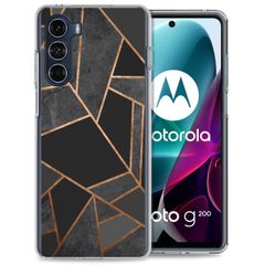 imoshion Design Hülle für das Motorola Moto G200 - Black Graphic