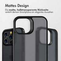 Accezz Rugged Frosted Back Cover für das iPhone 15 Pro - Schwarz