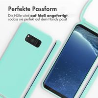 imoshion Silikonhülle mit Band für das Samsung Galaxy S8 - Mintgrün