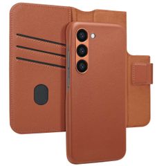 Accezz 2-in-1 Klapphülle aus Leder mit MagSafe für das Samsung Galaxy S23 - Sienna Brown