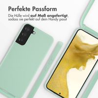 imoshion Silikonhülle mit Band für das Samsung Galaxy S22 Plus - Mintgrün