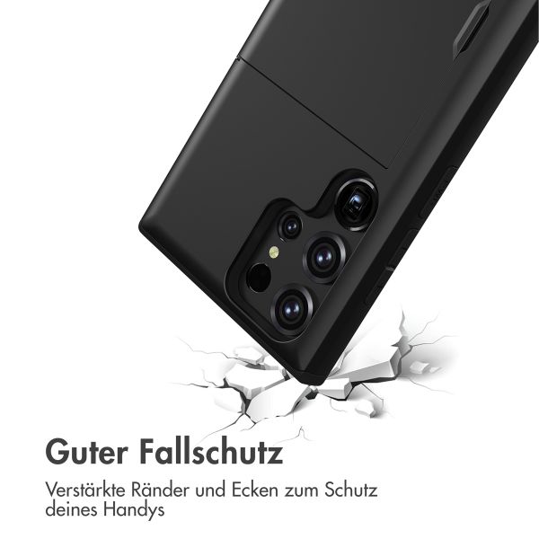 imoshion Backcover mit Kartenfach Samsung Galaxy S23 Ultra - Schwarz