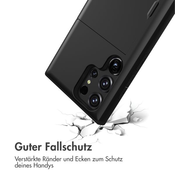 imoshion Backcover mit Kartenfach für das Samsung Galaxy S23 Ultra - Schwarz