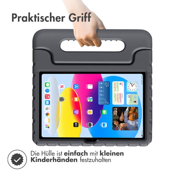 imoshion Schutzhülle mit Handgriff kindersicher Apple iPad 11 (2025) 11 Zoll / iPad 10 (2022) 10.9 Zoll - Schwarz