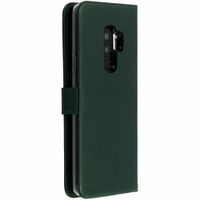 Selencia Echtleder Klapphülle Samsung Galaxy S9 Plus - Grün