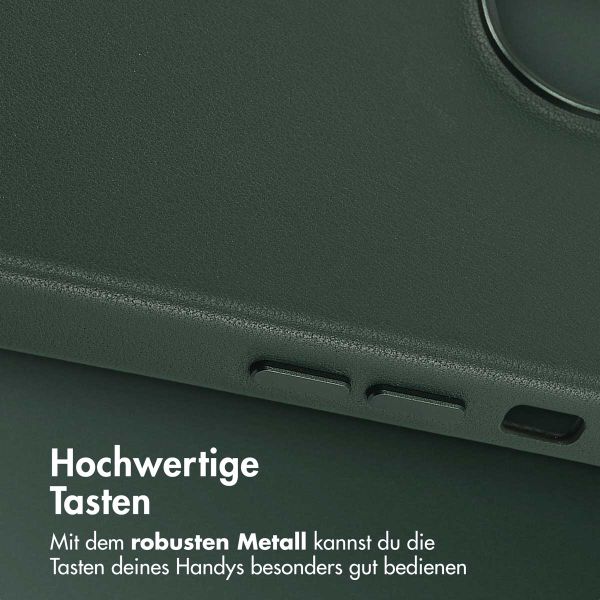 Accezz MagSafe Leather Backcover Apple iPhone 14 - Cedar Green