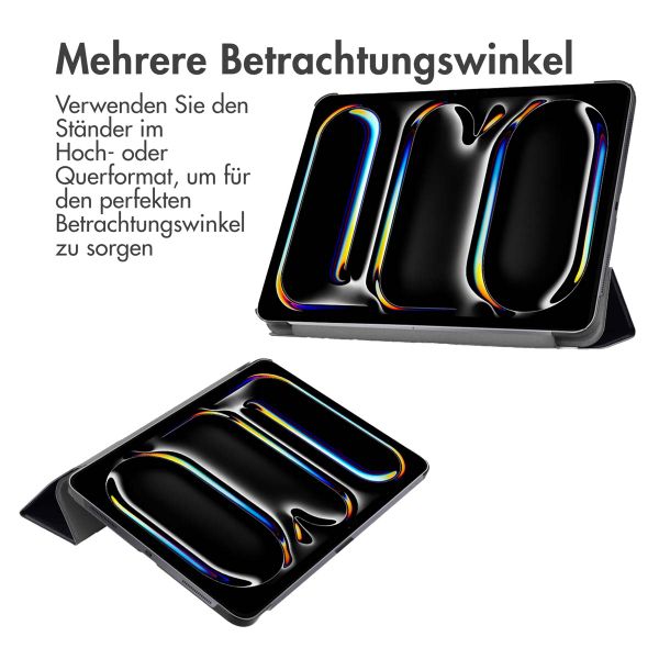 imoshion Design Trifold Klaphülle Apple iPad Pro 13 (2024) M4 - Green Plant