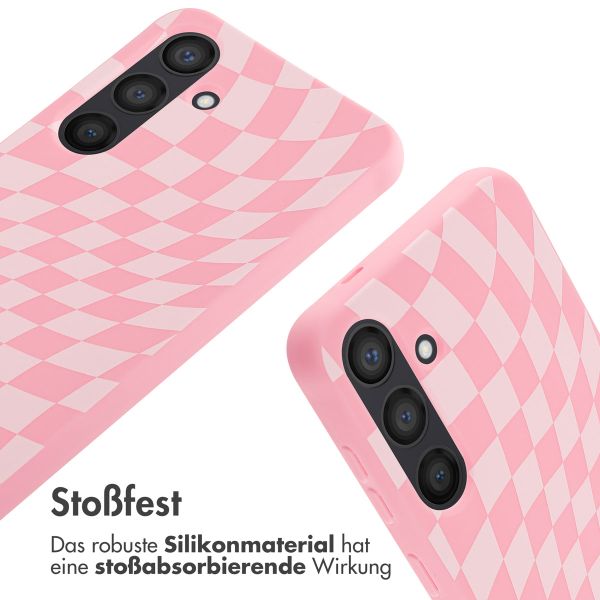 imoshion Silikonhülle design mit Band für das Samsung Galaxy S24 - Retro Pink