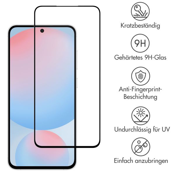 Accezz Full Cover Screen Protector aus gehärtetem Glas Samsung Galaxy S25 FE