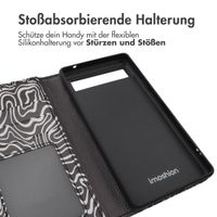 imoshion Design Klapphülle Google Pixel 6a - Black And White